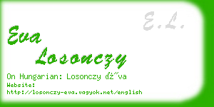 eva losonczy business card